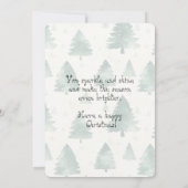 Red Tartan Daughter First Christmas  ノートカード (裏面)