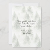 Red Tartan Daughter First Christmas  ノートカード (裏面)