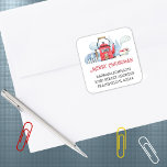 Red Tea Kettle Home Christmas 1.5インチアドレス返品 スクエアシール<br><div class="desc">水の色の白い背景に赤い書道と黒いタイポグラフィと白い赤い茶釜の人気があるホームこ飾の1.5インチのメリークリスマスの差出人住所ラベル。2救1.5インチまたは6平方インチの差出人住所ラベル用ステッカー付きの金。最高の値…最小購入は1枚のみ文字と挨拶を変更して、提供されたテンプレートを使用して自分のものにする。よりもし多くの宇宙が必要な場合は、1行またはすべての行に小文字を使用する。詳細は、横の「この製品について」を参照。</div>