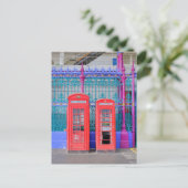 Red telephone box, Farringdon, London UKポストカード ポストカード (スタンド正面)