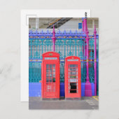 Red telephone box, Farringdon, London UKポストカード ポストカード (正面/裏面)