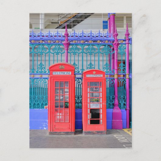 Red telephone box, Farringdon, London UKポストカード ポストカード (正面)