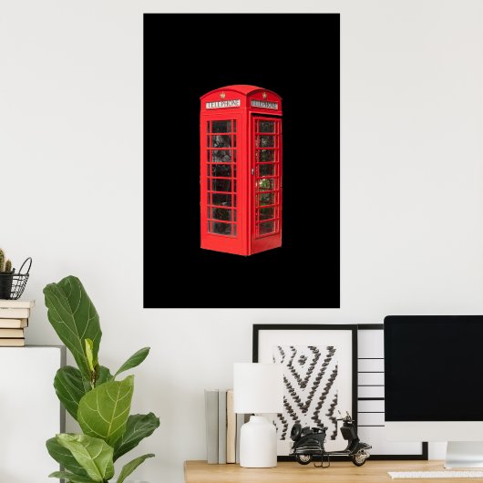 RED TELEPHONE BOX POSTER ポスター (ホームオフィス)