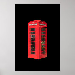 RED TELEPHONE BOX POSTER ポスター