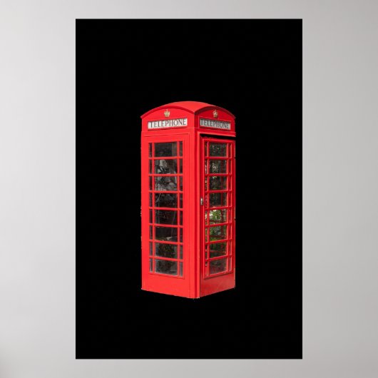 RED TELEPHONE BOX POSTER ポスター (正面)