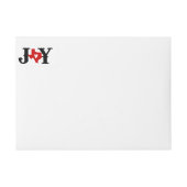 Red Texas JOY Holiday ラップアラウンドラベル (正面)