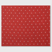 Red Textile Pattern ラッピングペーパー (フラット)