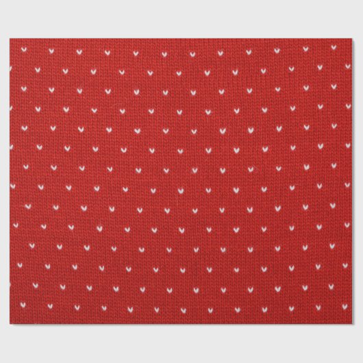 Red Textile Pattern ラッピングペーパー (フラット)