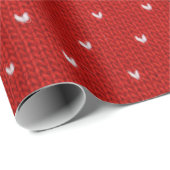 Red Textile Pattern ラッピングペーパー (ロールコーナー)