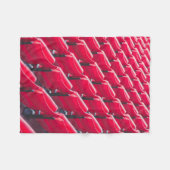 Red theater chairs フリースブランケット (正面(横))