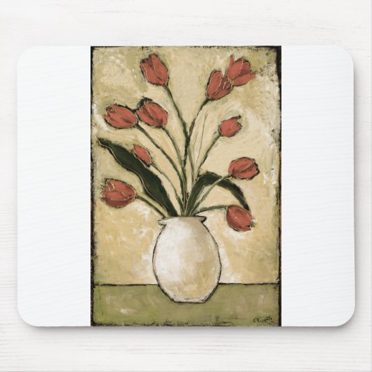 Red.tifのBAG10-V2チューリップ マウスパッド (正面)