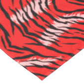 Red Tiger Animal Skin Pattern Design  テーブルクロス (アングル)