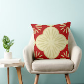 Red tile pattern クッション (椅子)