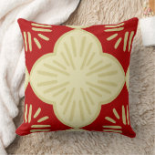 Red tile pattern クッション (ブランケット)