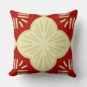 Red tile pattern クッション (正面)