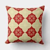Red tile pattern クッション (正面)