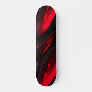 Red to the Point Abstract Design スケートボード