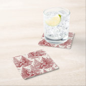 Red Toile スクエアペーパーコースター (インサイチュ)