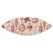 Red Toile Chinoiserie Christmas Ornaments アメリカンフットボール (パネル)