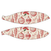Red Toile Chinoiserie Christmas Ornaments バスケットボール (パネル)