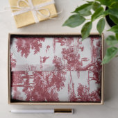 Red Toile Countryside Scene (6) 薄葉紙 (ギフト)