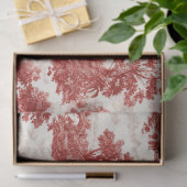 Red Toile Countryside Scene (8) 薄葉紙 (ギフト)