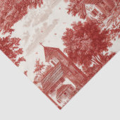 Red Toile Countryside Scene (8) 薄葉紙 (詳細)