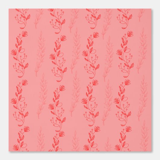 Red Toile Inspired Wallpaper 壁紙 (正面)