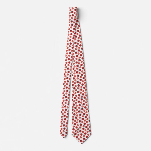 Red tomato pattern ネクタイ (裏面)