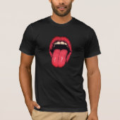 Red Tongue Icon of the Bold Pop Expression Tシャツ (正面)