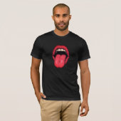 Red Tongue Icon of the Bold Pop Expression Tシャツ (正面フル)