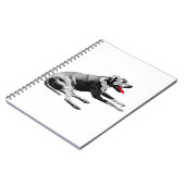 Red-Tongue Lounger付きノート ノートブック (左側)