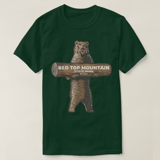 Red Top Mountain State Park Georgia Bear Vacation Tシャツ (デザイン正面)
