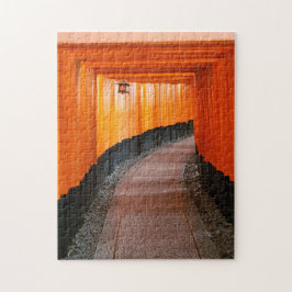 Red Tori Gates Shrine Kyoto Japan Travel Photo ジグソーパズル