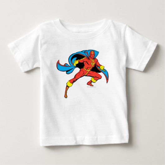 Red Tornado Cape Pose ベビーTシャツ (正面)