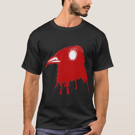 [Red_Toxic_Crow] -黒 Tシャツ (正面)