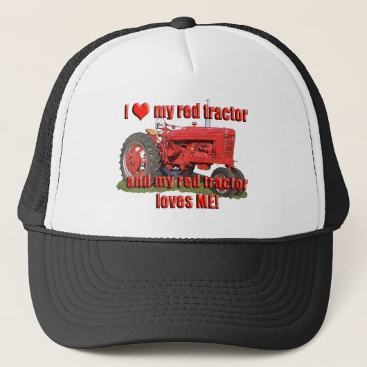 red_tractor_love キャップ (正面)