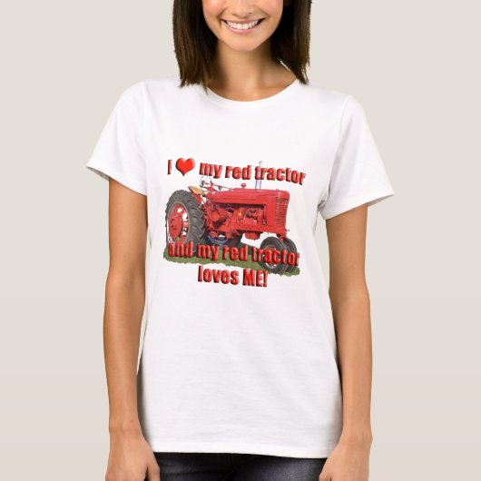 red_tractor_love tシャツ (正面)