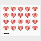 Red, traditional Valentine's day heart ハートシール (シート)
