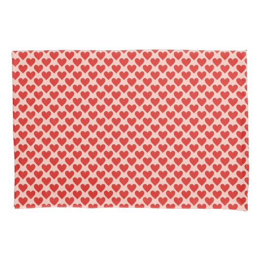 Red, traditional Valentine's day heart 枕カバー (正面)