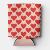 Red, traditional Valentine's day heart 缶クーラー (正面)