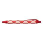 Red, traditional Valentine's day heart 黒ボールペン (トップ)