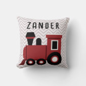 Red Train Boys Room Kids クッション (正面)