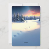 Red Train Christmas Tree Holiday Card シーズンカード (裏面)