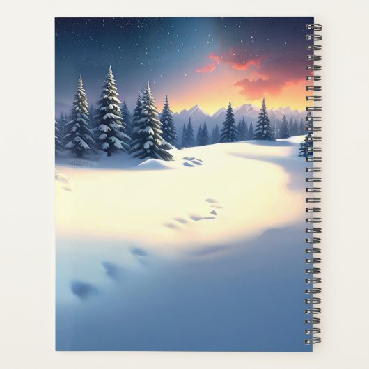 Red Train Christmas Tree Holiday Planner プランナー手帳 (裏面)