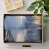 Red Train Christmas Tree Holiday Tissue Paper 薄葉紙 (ギフト)