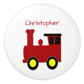Red Train Design Personalised セラミックノブ (正面)