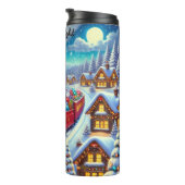 Red Train Festive Gingerbread Village タンブラー (回転右)