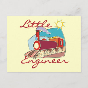 Red Train Little Engineer Tシャツとギフト ポストカード