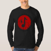 red Treble Clef Music Tシャツ (正面)